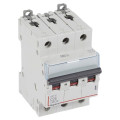 Автоматический модульный выключатель трехполюсный Legrand DX3-E 3Р 25А (С) 6кА, сила тока 25 А, тип расцепления C, переменный, отключающая способность 6 kА